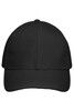 A black 6-panel function cap with a structured design and a logo on the front.
