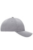 A grey 6-panel sport mesh cap featuring ventilation holes and a logo on the front.
