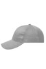 A grey six-panel air mesh cap featuring a breathable mesh design and a curved brim. It has a logo on the front.