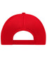 A red 6-panel air mesh cap with a textured back and adjustable strap. It features a logo on the side.