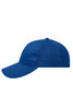 A blue 6 panel air mesh cap with a curved brim and a textured mesh back. It features a logo on the front.
