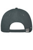 A grey six-panel workwear cap with a branded logo and an adjustable strap at the back.