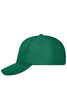 A green 6-panel workwear cap with a logo, featuring a structured crown and a curved brim.