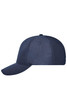 A navy blue six-panel workwear cap with a curved brim and a logo on the front.