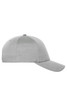 A light grey six-panel sports cap with a rounded crown and a curved brim, featuring a logo.