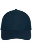 A navy 6-panel mesh cap with a structured design and a logo on the front.