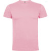 A pink Dogo Premium T-Shirt with short sleeves and a round neckline, featuring a branding logo.