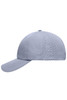 A light grey cap with a perforated design, featuring a curved brim and an adjustable back.