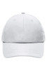 A grey cap with a rounded top and a curved brim, featuring two ventilation holes and a logo.