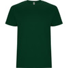A plain green Stafford T-shirt with a round neck and short sleeves. Features a logo on the label.