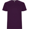 A purple Stafford T-shirt featuring a round neckline and short sleeves. It has a logo on the neck.