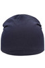 A navy Jersey Beanie with a smooth, fitted design, featuring a simple, seamless construction and no embellishments.