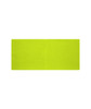 A bright lime green headband made from bio cotton, featuring a seamless design and a simple, solid colour.