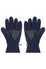 Thinsulate™ fleece gloves in navy blue, featuring a textured palm and adjustable wrist closure.