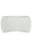 A light grey Thinsulate™ headband with a soft, fleecy texture and a rounded design. It features a logo.