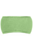 A green Thinsulate™ headband with a smooth, soft texture and a simple design. It features a logo.