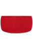 A red Thinsulate™ headband featuring a simple and smooth design, with a logo on the side.