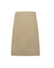 A heavy cotton canvas waist apron in a beige colour, featuring a simple design and a logo.