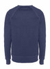 A navy sweatshirt with a crew neck and ribbed cuffs, featuring a plain design and no visible logos.
