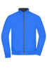 A bright blue men's blouson jacket with a zip front and a stand-up collar. It features a solid colour design.