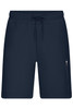 Men's interlock shorts in a navy blue colour with an elastic waistband and a side zip pocket. Features a logo.