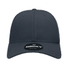 A navy 6 panel low profile structured cap with a branded logo on the front.
