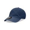 A navy blue youth cap with a low profile and relaxed fit, featuring a logo on the side.