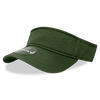 A green Polo Visor with a wide brim and a circular logo on the side.