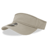 A beige Polo Visor with a wide brim and a logo on the front.