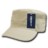 A washed cream-coloured G.I. cap with a tag displaying the brand logo.