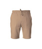 Midweight sweatshorts in a light beige colour with an elastic waistband and drawstring. Includes side pockets.