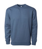 A men's heavyweight crew sweatshirt in a solid blue colour, featuring long sleeves and a simple design.