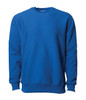 A blue heavyweight crew sweatshirt with a classic design and long sleeves. It features ribbed cuffs and a ribbed neckline.
