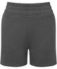 Jogger shorts in dark grey with an elastic waistband and a simple design, featuring a logo.