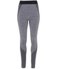 Seamless 3D Fit Sport Sculpt Leggings in a grey and black colourway, featuring a logo on the waistband.