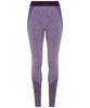 Seamless 3D Fit Sport Sculpt Leggings in shades of purple with a contrasting waistband and branded logo.
