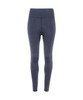 Seamless 3D fit leggings in a denim look, featuring a dark blue hue and a high waist design.
