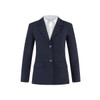 A navy Vittoria Jacket with a tailored fit, featuring two buttons and two front pockets.