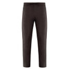 Atene Pants in dark brown, featuring an elastic waistband and side pockets. The pants have a simple, clean design.
