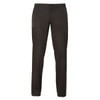 Black pants with a relaxed fit and multiple pockets, featuring an elastic waistband and drawstring.