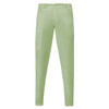 Light green Elia Pants with a slim fit and a side pocket, featuring a subtle logo on the waistband.
