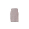 A light brown pencil skirt with a textured finish and no visible embellishments or pockets.