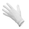 A pair of white waiter gloves displayed against a plain background. The gloves have a snug fit and a soft texture.