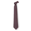 A cravat tie in a deep plum colour, featuring a simple, elegant knot at the top and a tapered end.