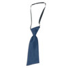 A women's tie in navy blue with a black adjustable strap. It features a smooth, satin-like texture.