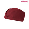 A burgundy hat with a modern design, featuring a logo. Ideal for work or casual wear.