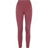Compression leggings in a rich burgundy colour, featuring a smooth, fitted design and a logo.