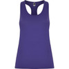 Aida Tank Top in vibrant purple, featuring a sleeveless design and a branded logo.