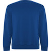 A blue Batian sweatshirt with a classic crew neck and long sleeves, featuring a branded logo.