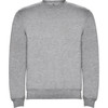 A grey Clasica sweatshirt with a round neck and long sleeves. The product features a logo on the front.